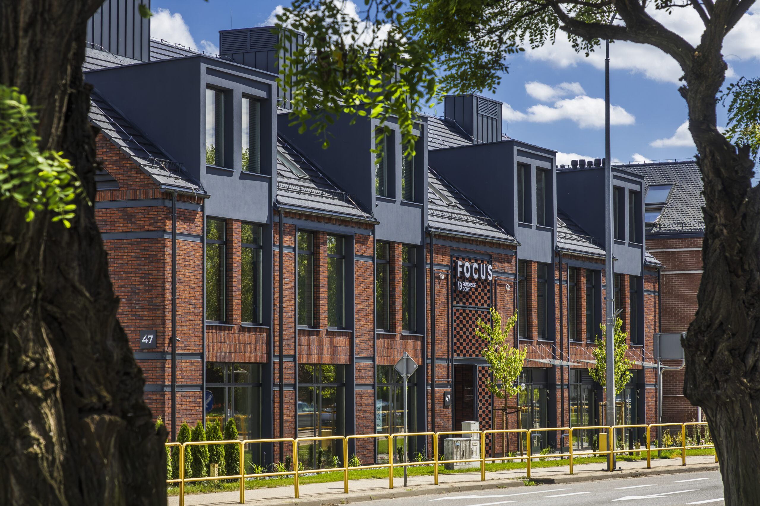 Elewacja frontowa od ulicy Grunwaldzkiej